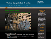Tablet Screenshot of customdesignpallets.com